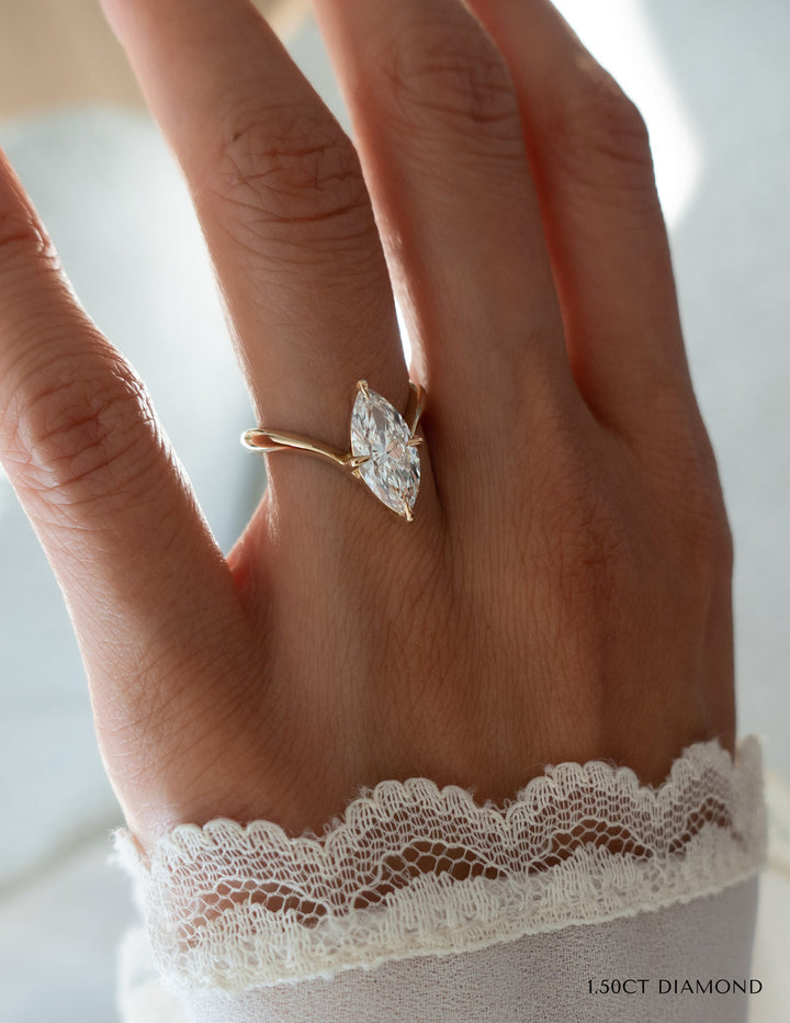 2.0CT Marquise Cut Moissanite Unique Engagement Ring 2.0CT Marquise Cut Moissanite Unique Engagement Ring