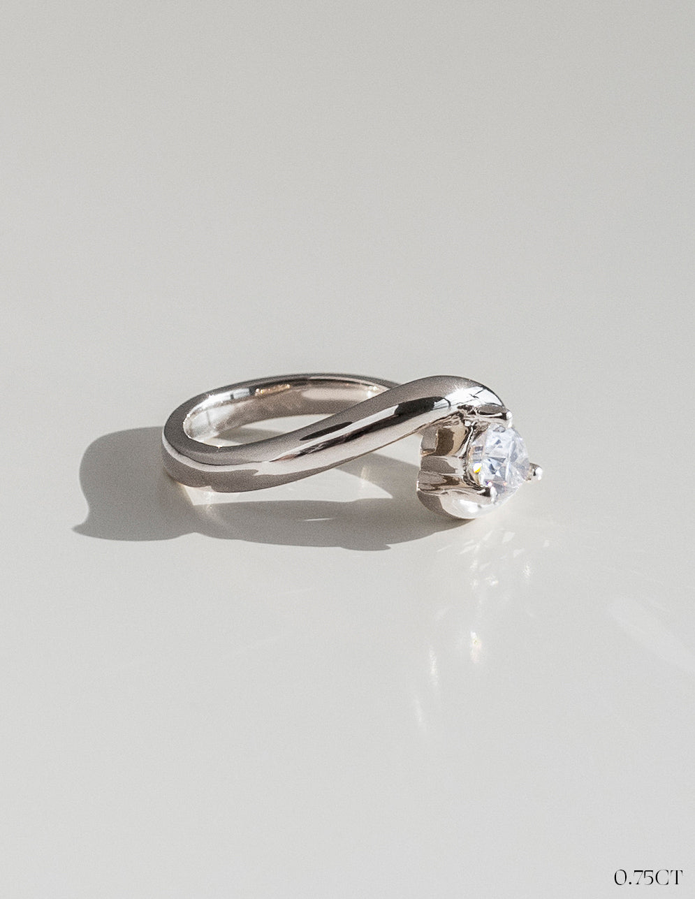 2.0CT - 4.0CT Pear Cut Unique Lab Grown Diamond Engagement Ring