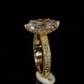 Unique Floral 2.0CT to 4.0CT Dutch Marquise Cut Moissanite Diamond Engagement Ring