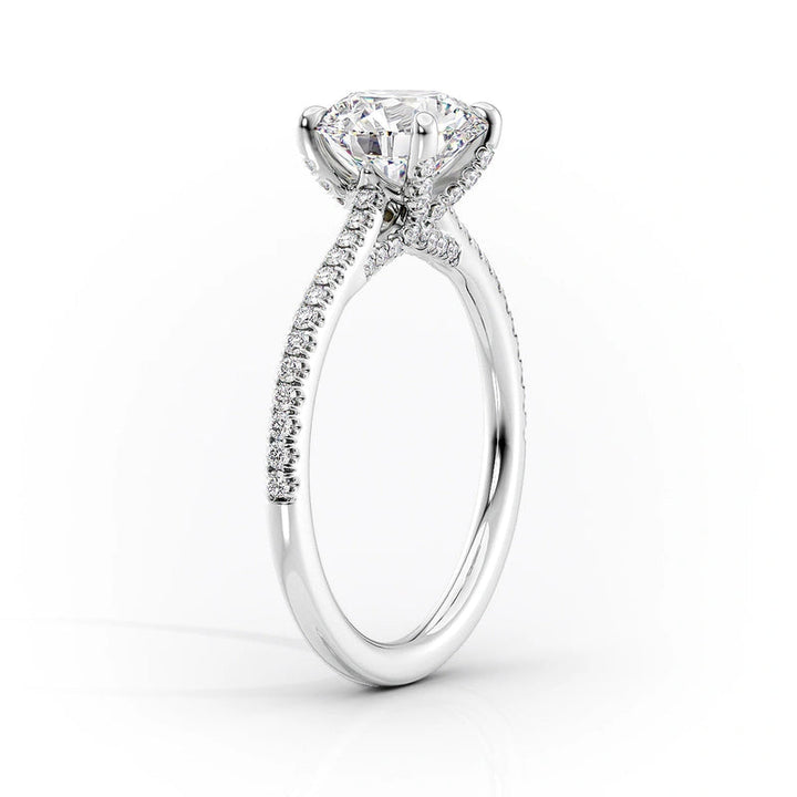 3 CT Marquise Lab Grown Diamond Pave Engagement Ring
