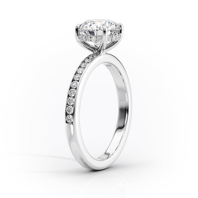 3 CT Marquise Lab Grown Halo Engagement Ring