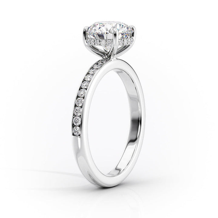 3 CT Marquise Lab Grown Halo Engagement Ring