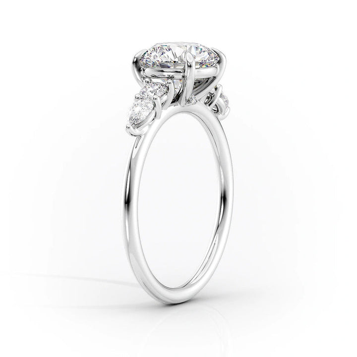 Solitaire Marquise Diamond Engagement Ring Lab Grown Diamond Wedding Ring
