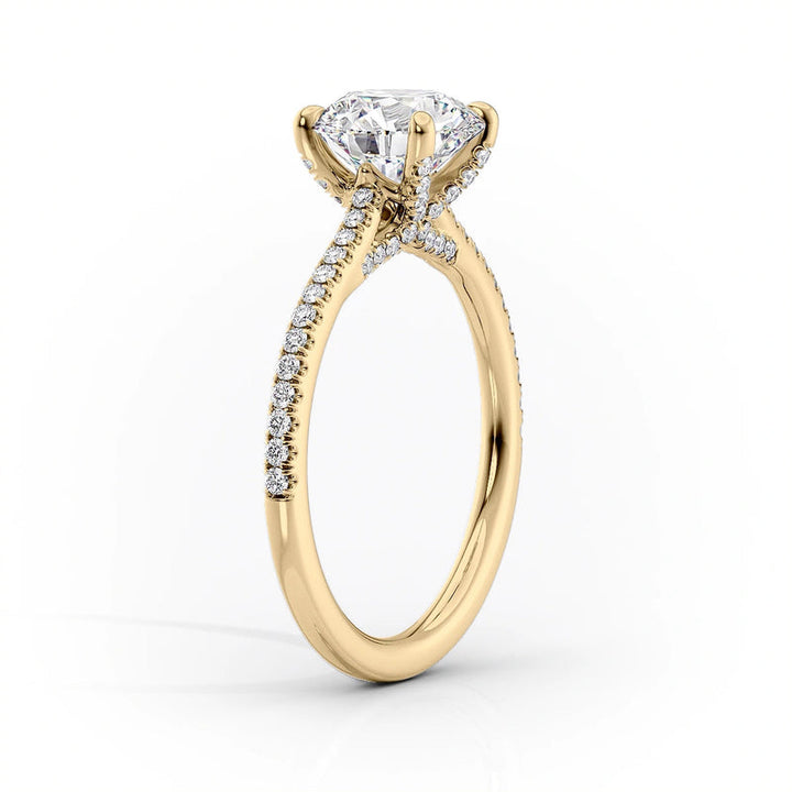 3 CT Marquise Lab Grown Diamond Pave Engagement Ring