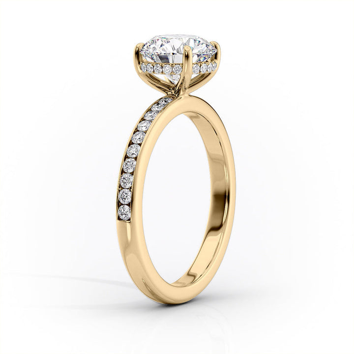 3 CT Marquise Lab Grown Halo Engagement Ring