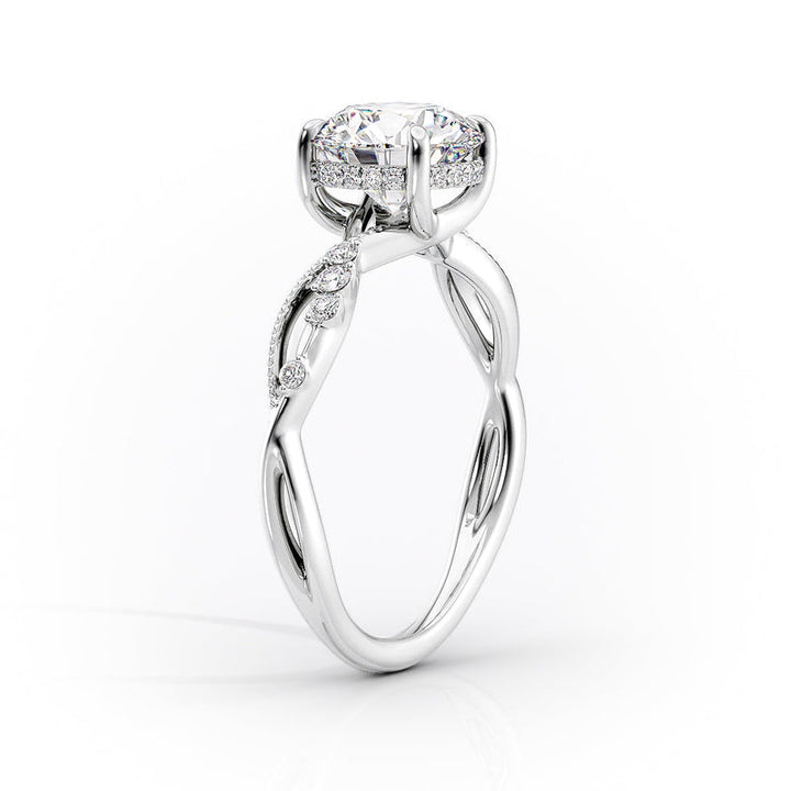 2 CT Marquise Lab Grown Diamond Infinity Band Engagement Ring