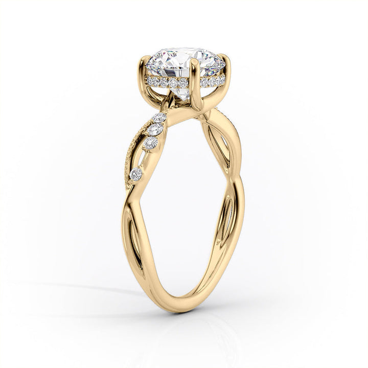 2 CT Marquise Lab Grown Diamond Infinity Band Engagement Ring