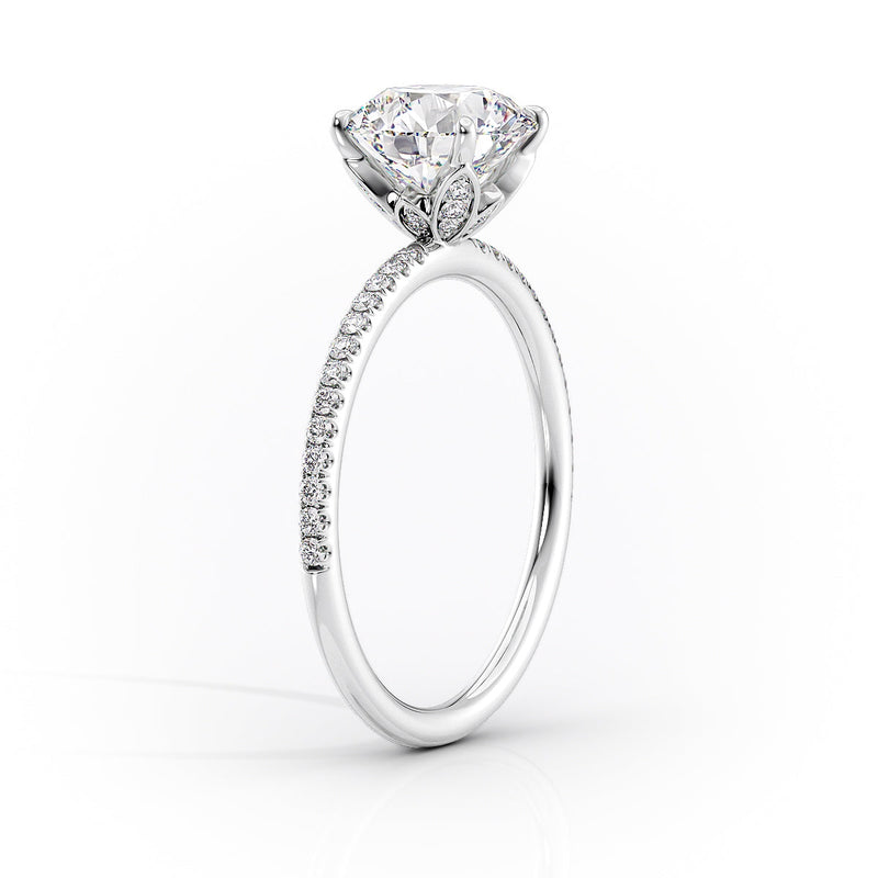 2 CT Marquise Lab Grown Diamond Pave Unique Engagement Ring