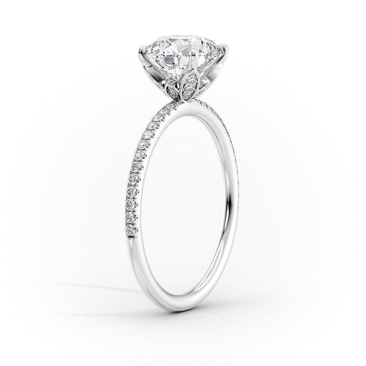 2 CT Marquise Lab Grown Diamond Pave Unique Engagement Ring