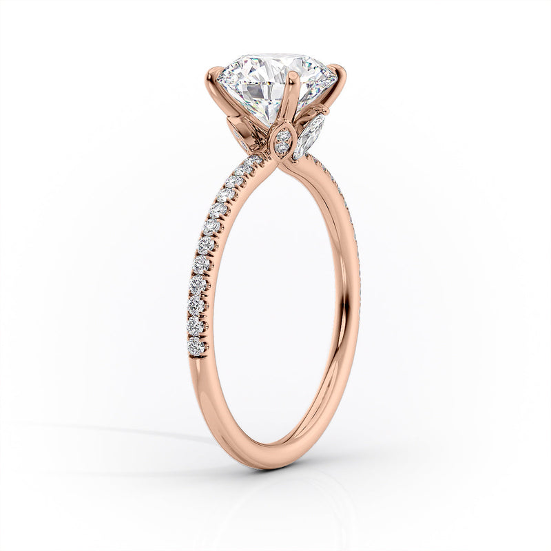 2 CT Marquise Lab Grown Diamond Unique Engagement Ring